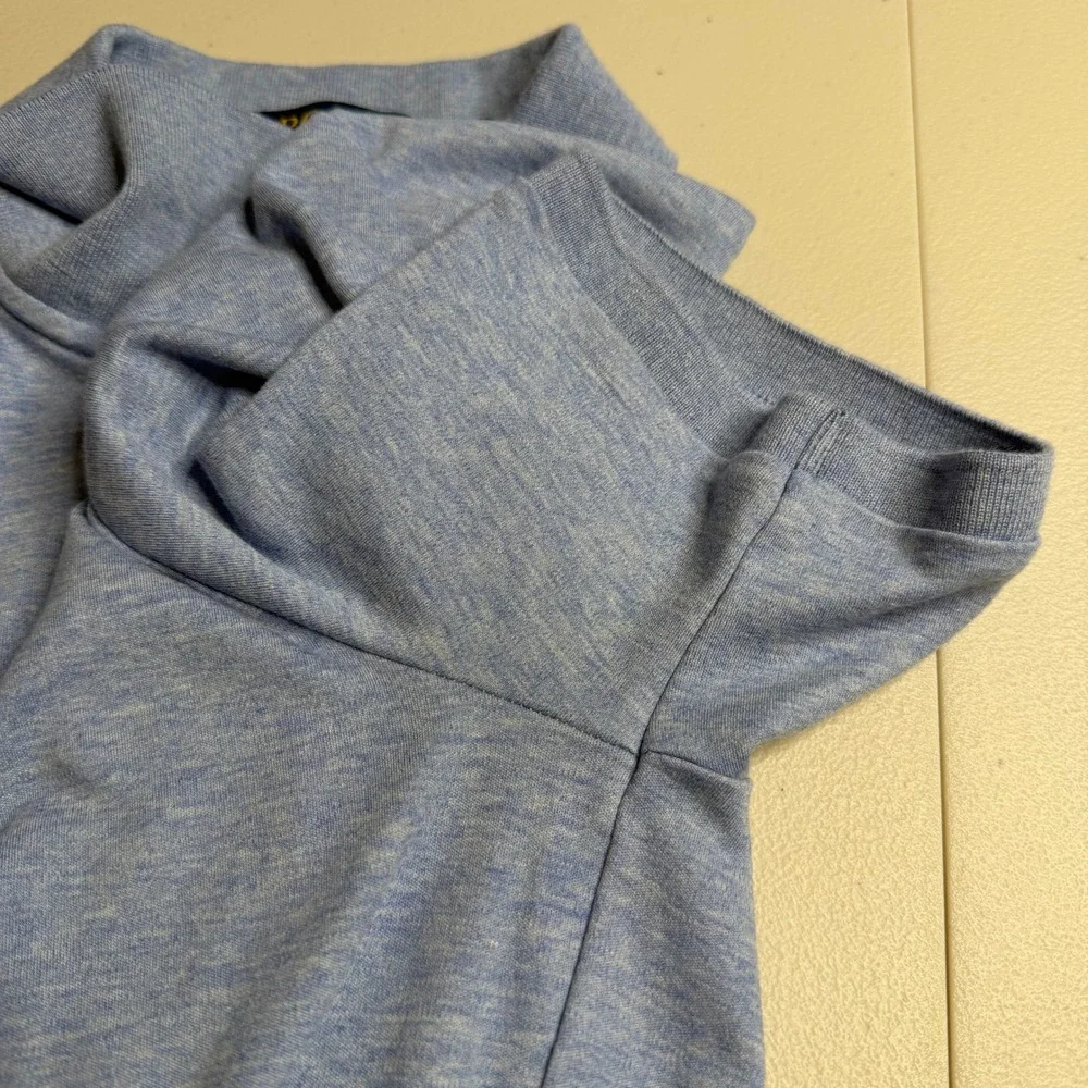 Polo Ralph Lauren Mens Small Classic Fit Polo Shirt Blue Heathered Short Sleeve